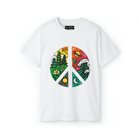 PEACE Unisex Ultra Cotton Tee