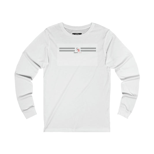 Men Long Sleeve Long Bars Tee