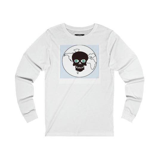 Men Long Sleeve Skull Tee