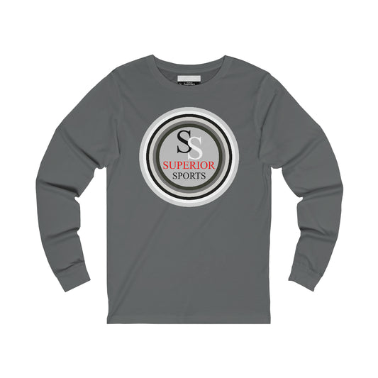 Men Long Sleeve Multi Gray Circles SS  Tee