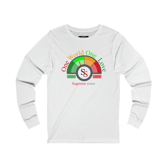 Men Long Sleeve One World One Love Tee