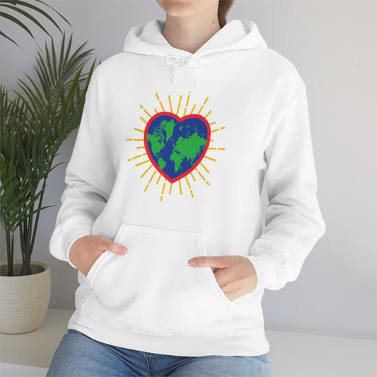 Ladies Hoodie Love Heart