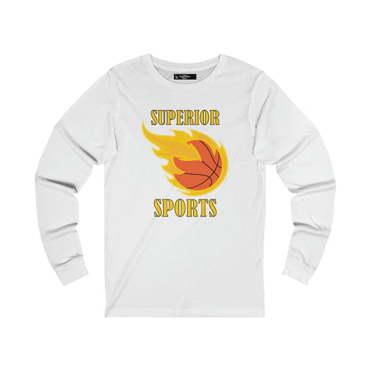 Men Long Sleeve Superior Basketball Tee