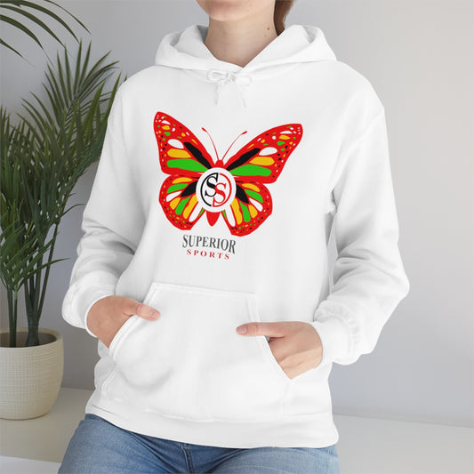 Ladies Hoodie Colorful Butterfly